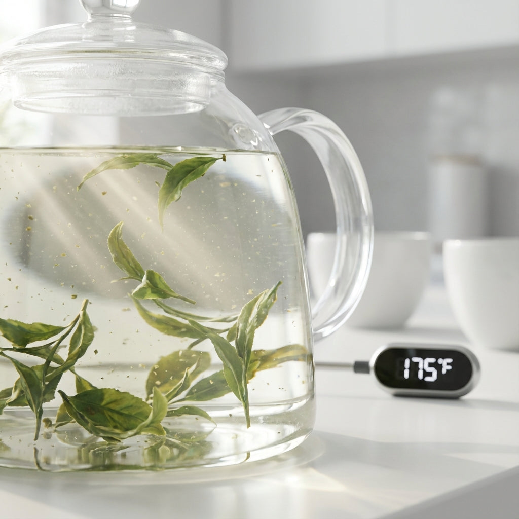 Why are green tea steep times and temperatures lower compared to other teas like black, oolong and pu-erh?